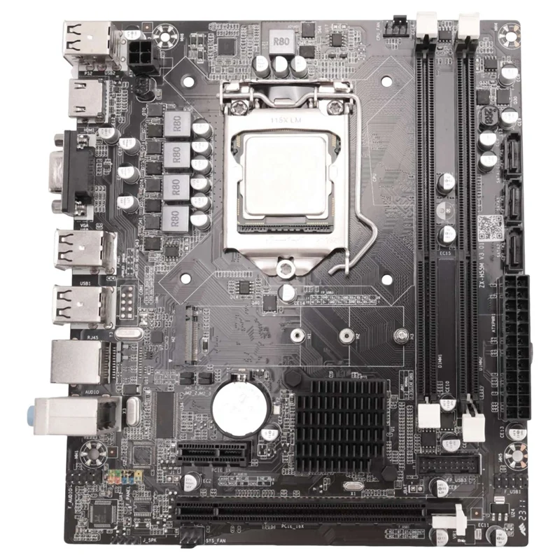 H55 placa-mãe lga1156 suporta i3 530 i5 760 série cpu memória ddr3 placa-mãe do computador + i3 540 cpu + graxa térmica peças de reposição