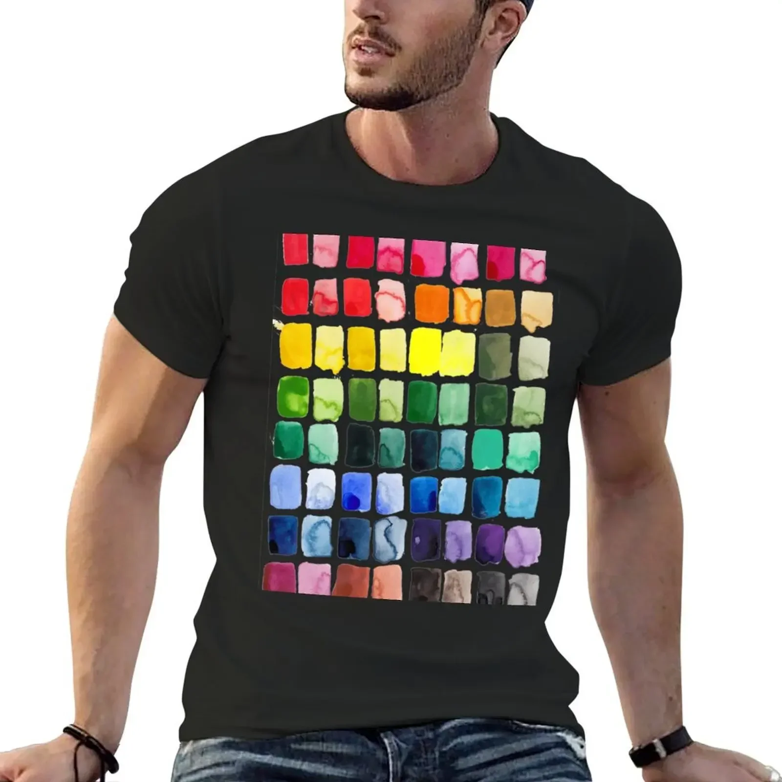 Swatches T-Shirt graphic t shirt vintage korean fashion men t shirts high quality