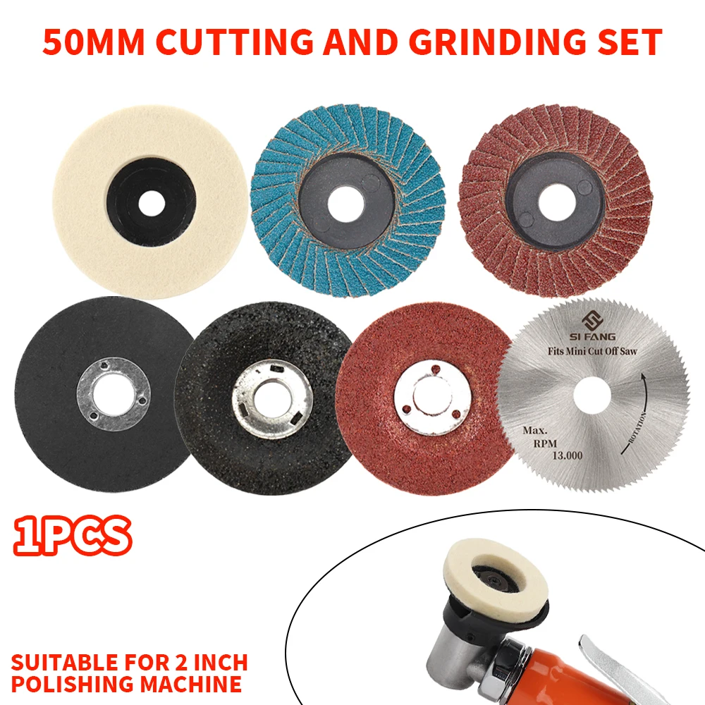 

1pc 50mm Metal Cutting Disc Cut Off Wheel Grinding Wheel Flap Disc Polishing Buffing Wheels Angle Grinder Accessories