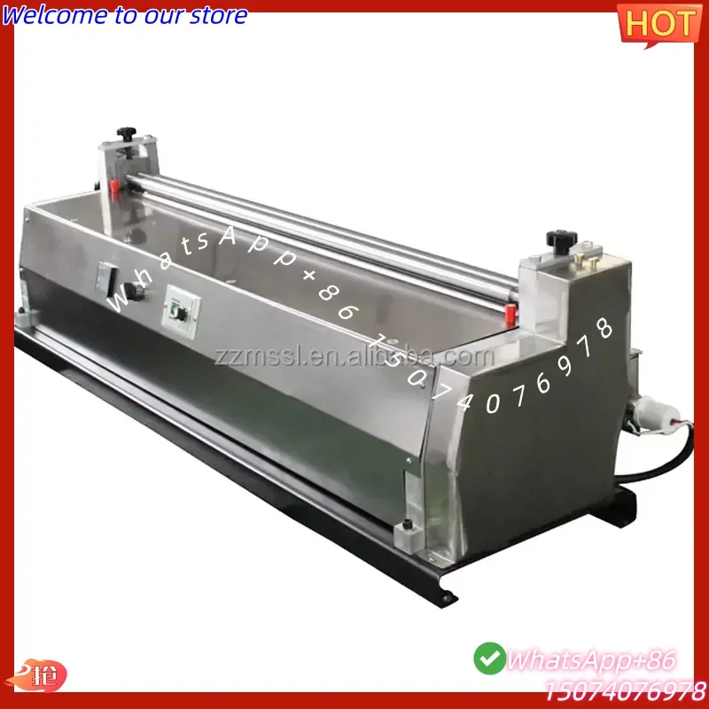 2026 Desktop Glue Machine Stainless Steel Gluing Machine 720mm Hot Melt Glue Machine