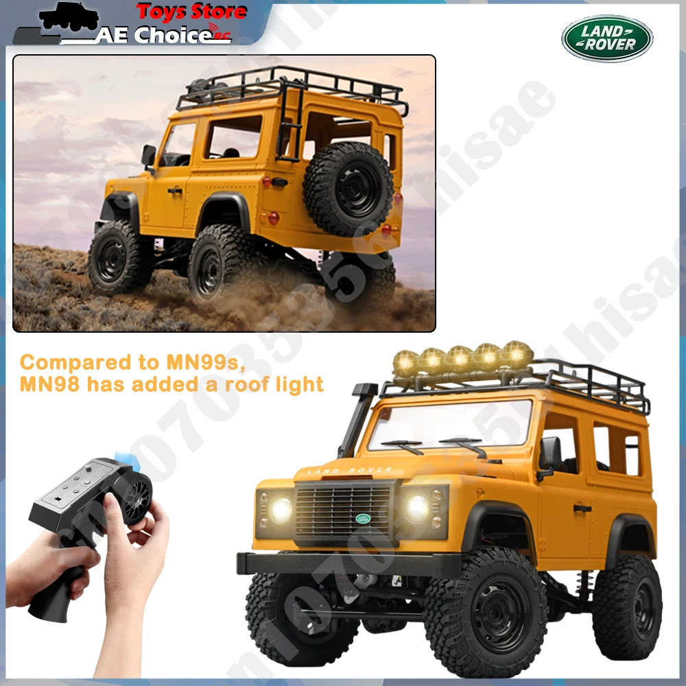 Jouet de camion télécommandé pour enfants, échelle 1:12, modèle MN, version RTR, voiture RC 2.4G versiMN99S MN99 RC Rock inoler Defender, 1/12