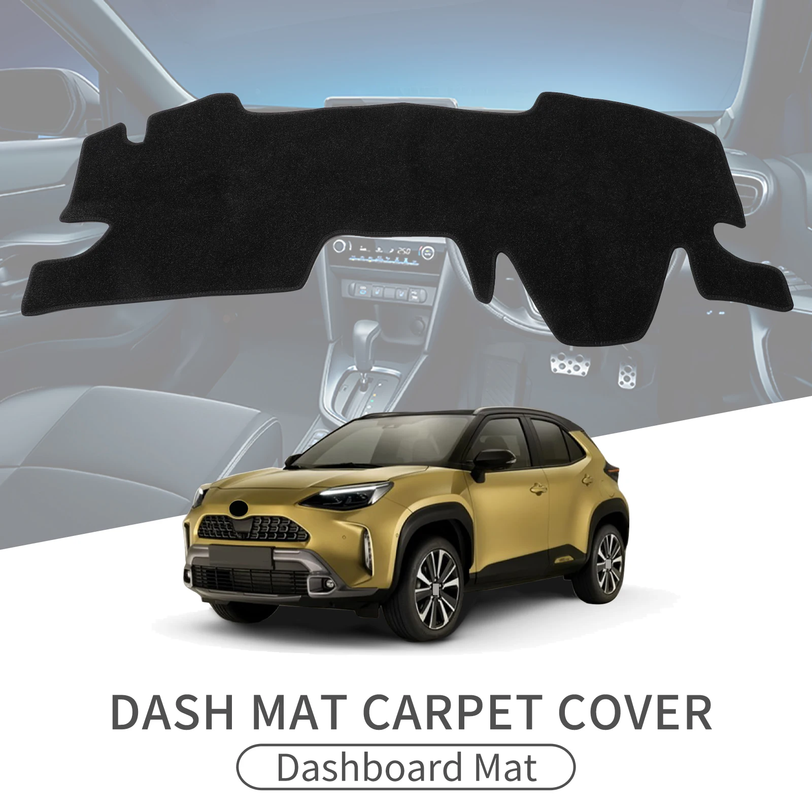 

Car Dashboard Mat for Toyota Yaris Cross XP210 2021 2022 2023 2024 Sunshade Protective Carpet Dash Mat Dashmat