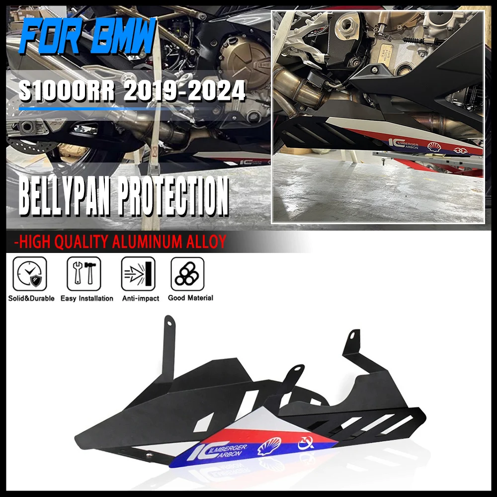For BMW M1000RR S1000RR 2019 2020 2021 2022 2023 2024 Engine Exhaust cover Exhaust trim Belly Pan Protective cover Accessories
