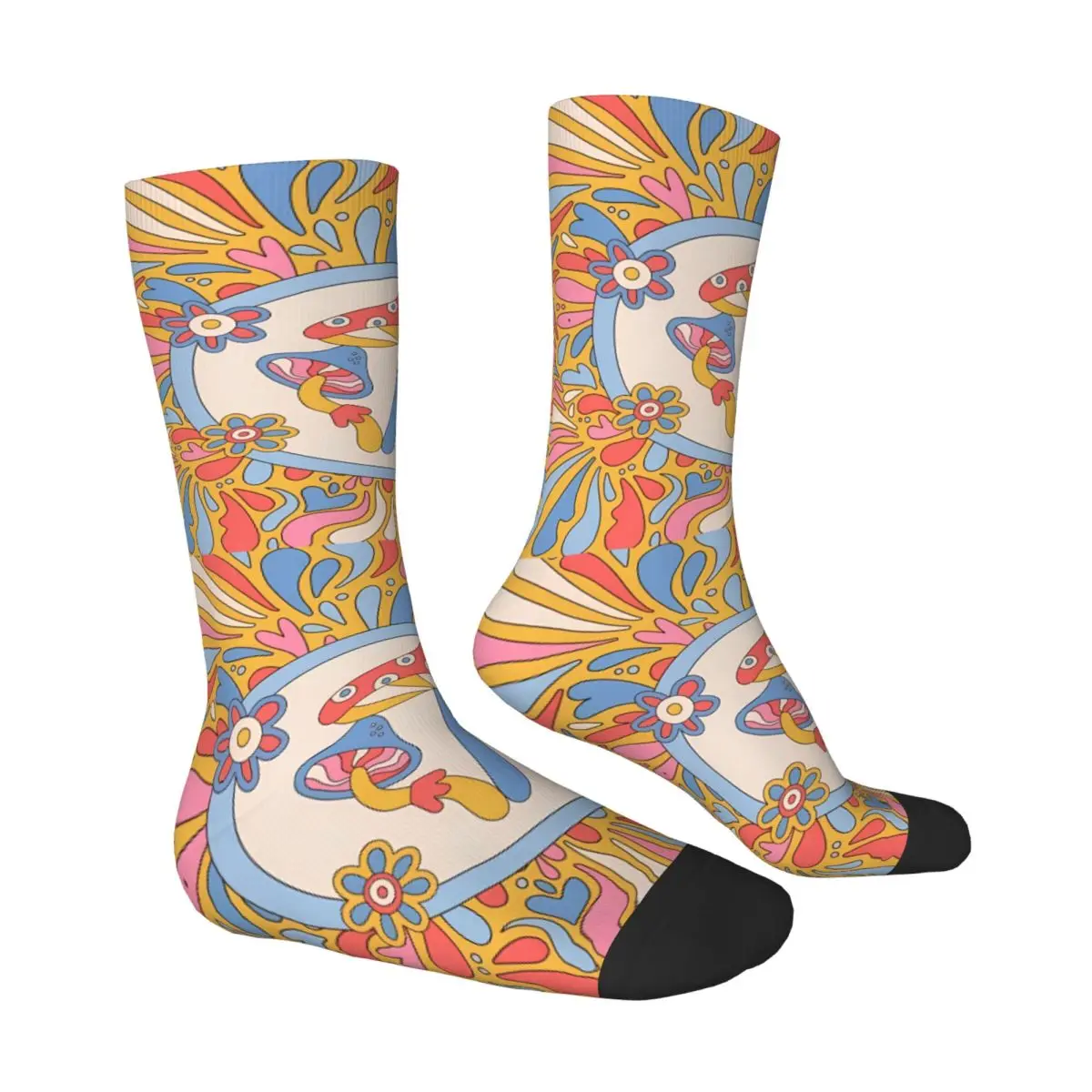 Miracle Mushroom Sock Printed Man Polyester