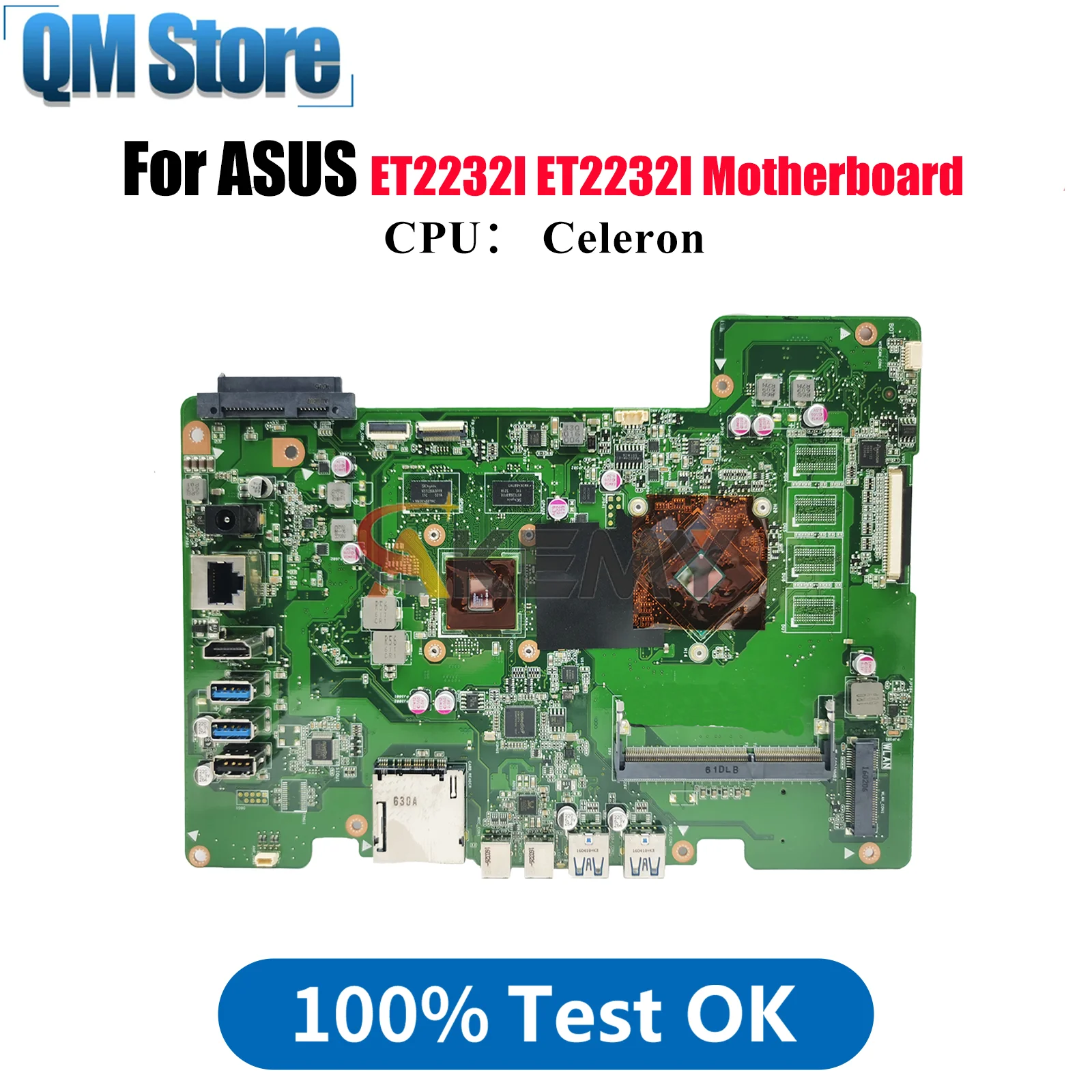 

Материнская плата для ноутбука ET2232I для ASUS AIO ET2232 ET2232I с процессором Celeron, 100% тестирование, ОК, быстрая доставка, высокое качество