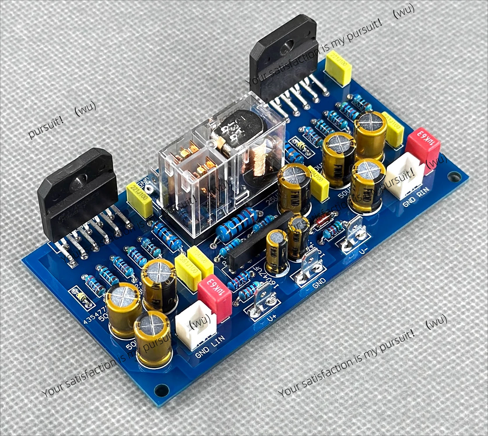 LM3886 Dual Channel with Speaker Protection Power Amplifier Board Parts Finished PCB Empty Board