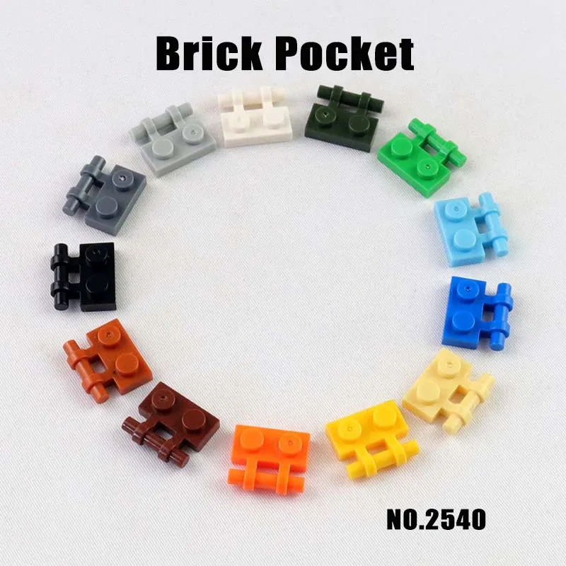 

150pcs Part 2540 Plate Modified 1x2 with Bar Handle on Side MOC DIY Building Block Bricks Toy