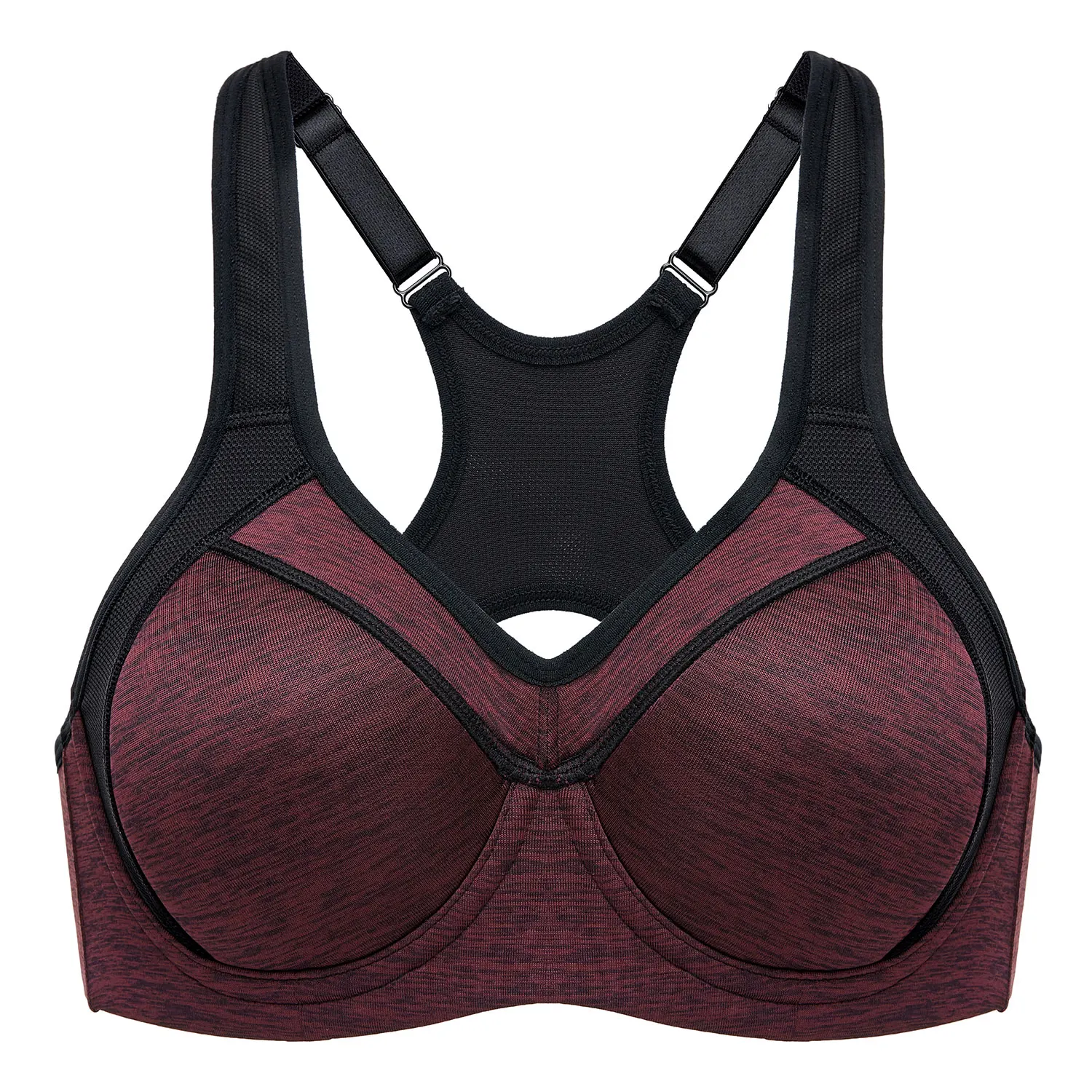 Mulheres de alto impacto esportes sutiã de energia racerback underwire levemente acolchoado apoio workout topos de fitness sutiã esportivo roupa interior novo