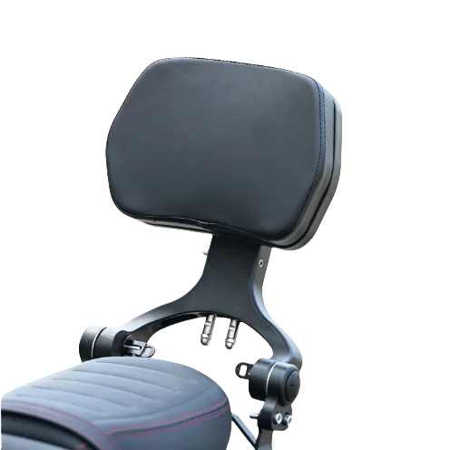 Foldable Motorcycle Backrest for Rider/Passenger Use Aluminum & PU Leather Fits Haojue TR300 PLUS TORST Brand-Retrofit/Upgrade