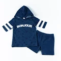 Denim blue 2pcs set