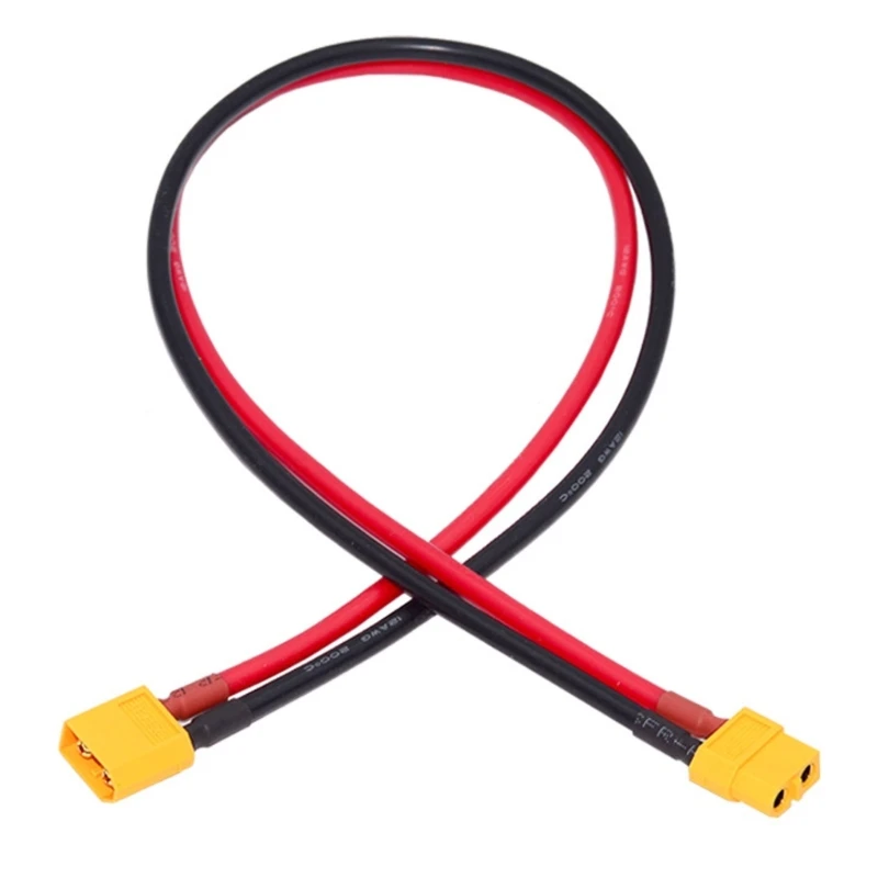 XT60 12AWG Parallel Battery Connector Male/Female Cable Dual Extension 50CM Silicone Wire for RC Battery Motor