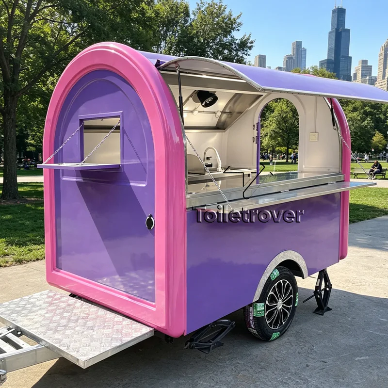 

Fully Loaded Bus Food Truck Ice Cream Food Cart China Food Trailers Soft Cold Drink Food Truck Trailer for Business