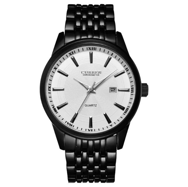 Fashion Steel Strip Waterproof Men's Watch Quartz Watch