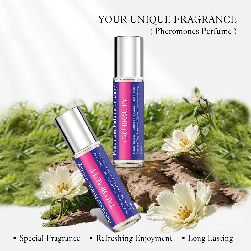 

1/2 шт. Roll-on-парфюм Tao Beauty, 10 мл, стойкий свежий легкий аромат, без спирта, с фруктовыми нотами, подходит для мужчин и женщин