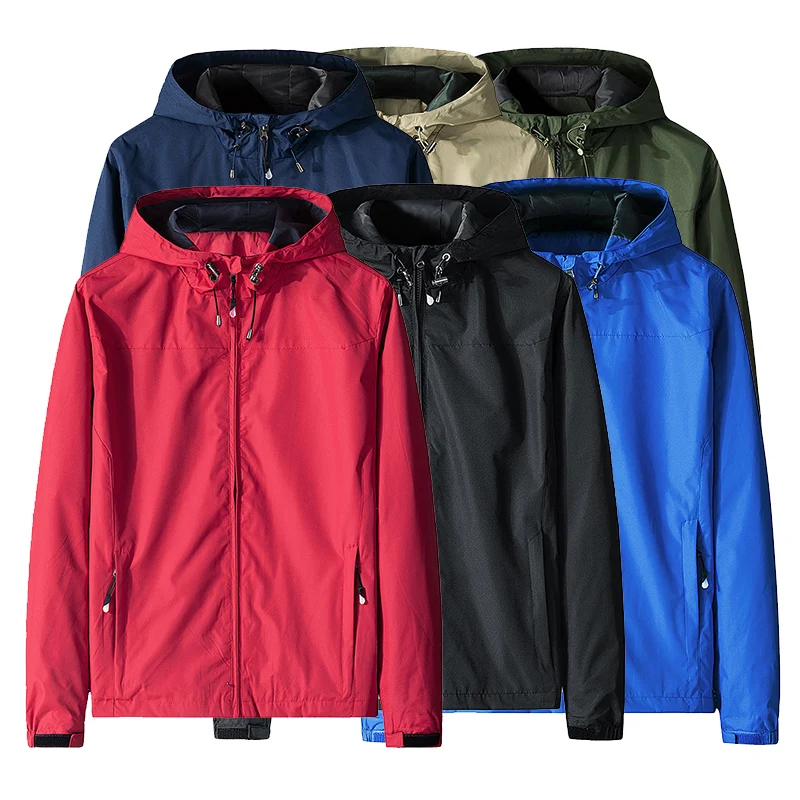 

Men Outdoors Windbreaker Outerwear Military Field Jackets Waterproof Hoodie Hiking Camping Climbing Jackets Hunting Army Clothes