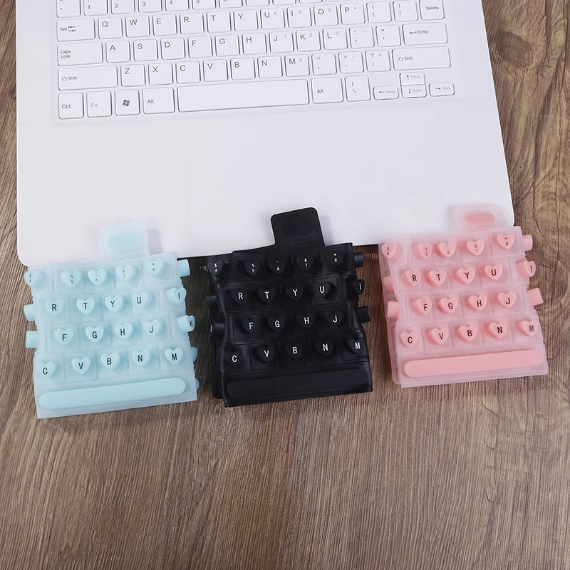 Portable Silicone Keyboard Film Silicone Keyboard Membrane, Laptop Convenient Manicure Typing Protect Long Nails Typing Keyboard