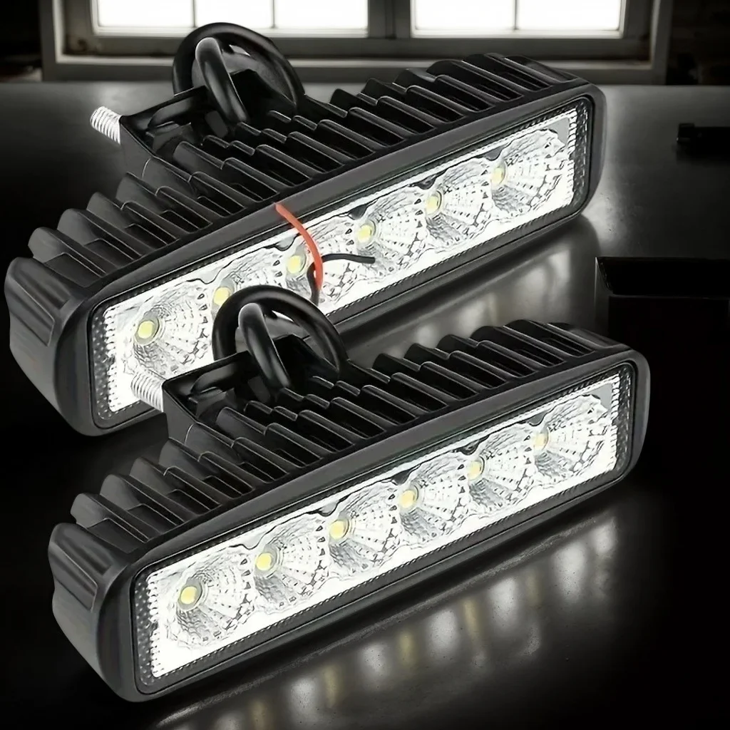 1 قطعة مصباح LED فائق السطوع للسيارة غطاء أسود مقاوم للماء DRL لشاحنة الدفع الرباعي على الطرق الوعرة بدون بطارية #6