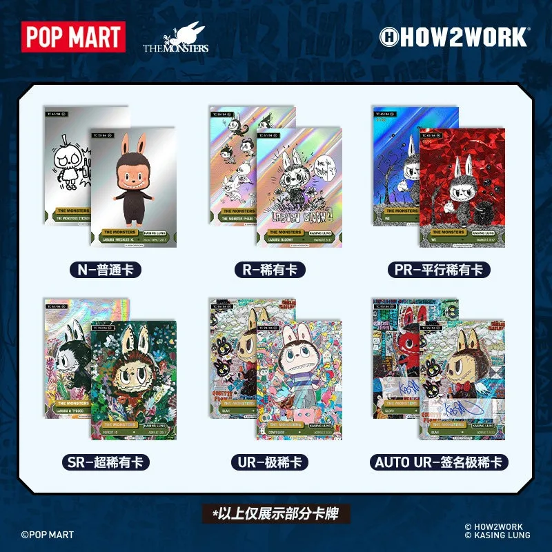 

POPMART Labubu HOW2WORK CTC THE MONSTERS Series Vol.3 Trading Card Blind Box 60 Cards Ultra Rare UR Signed Artist Sketch