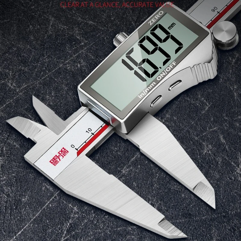 Xiaomi Delixi Digital Metal Caliper Stainless Steel Vernier Calipers Electronic Micrometer Ruler Measuring Home Gauge Instrument