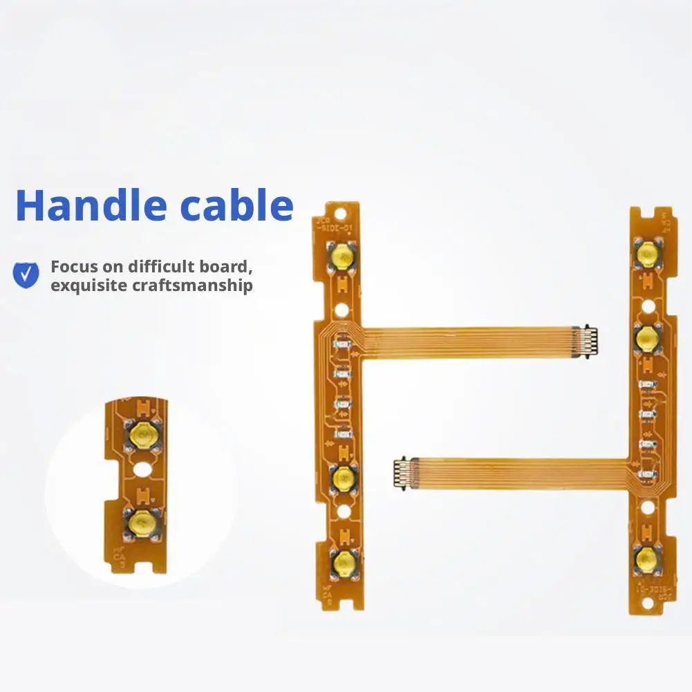 Bagian Pengganti Kabel Fleksibel Pita Kunci Tombol 5in1 ZL ZR L SL SR untuk Pengontrol Nintendo NS Joy Con F0V8