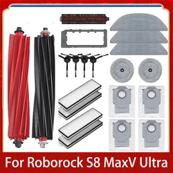 Accessories For Roborock S8 MaxV Ultra Accessories Robot Vacuum Cleaner Main Side Brush Hepa Filter Mop Dust Bags