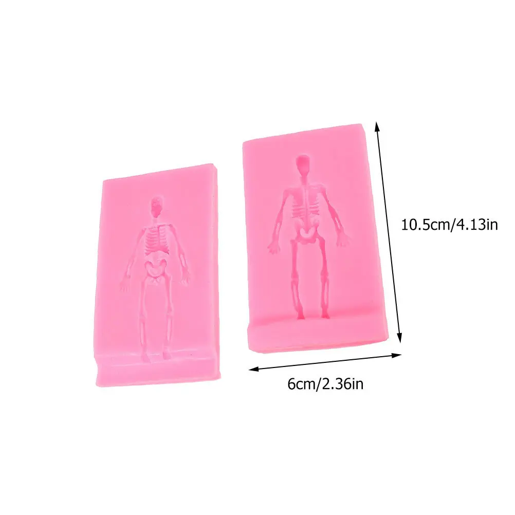 2 uds molde de silicona para Halloween, molde para pastel, herramienta para hornear DIY, molde único para hacer pasteles de Chocolate, molde de silicona
