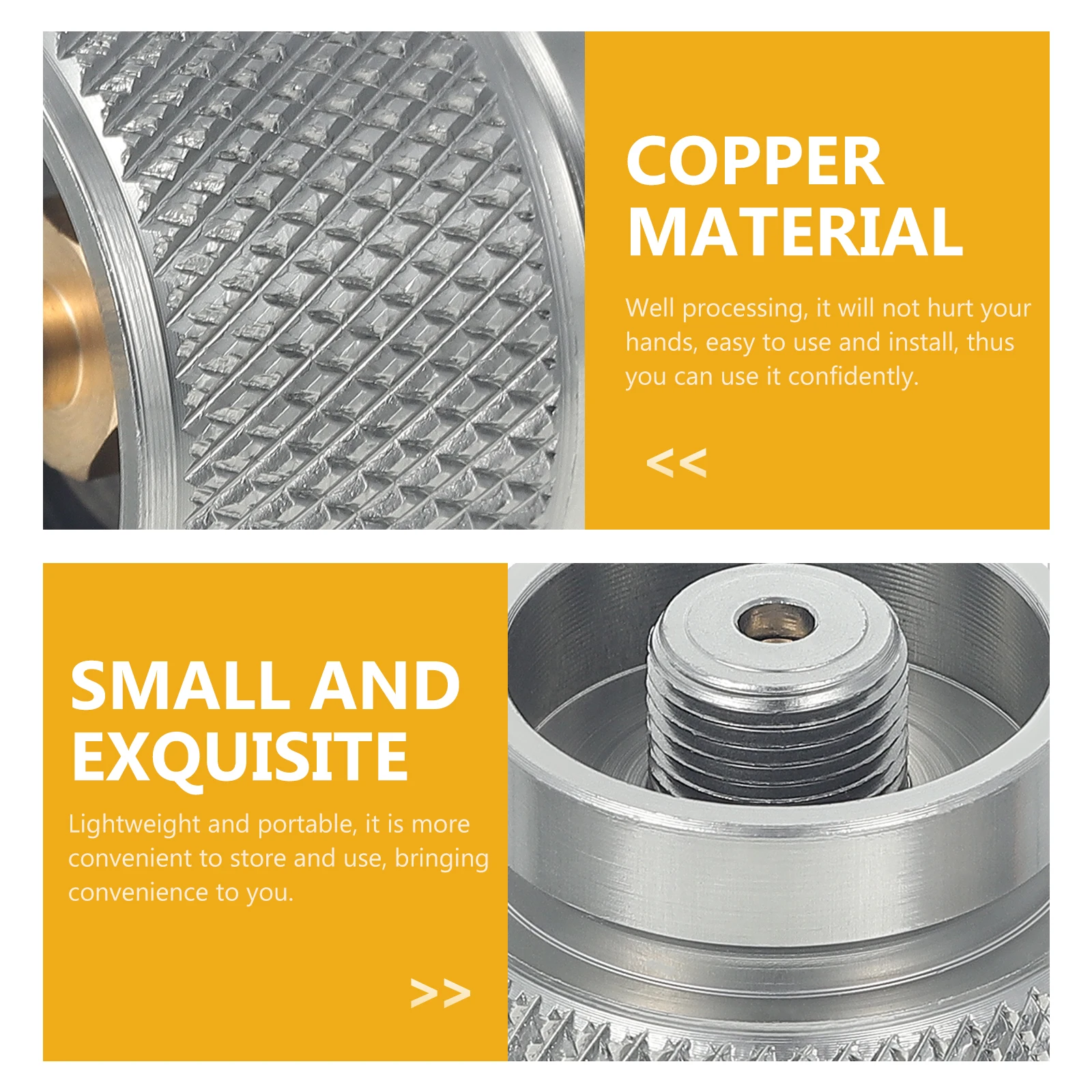 

Professional Propane Gas Tank Converter Portable Camping Gas Tank Adapter Small Propane Adapter Outdoor Cooking Accessory