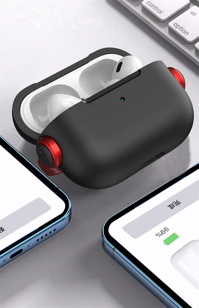 Neue Kopfhörertasche für Airpods 5 2026, kabellose Bluetooth-Schutzhülle, Kopfhörertasche mit Handyhalter für Airpods Pro3 Pro2 4 – Detail 7