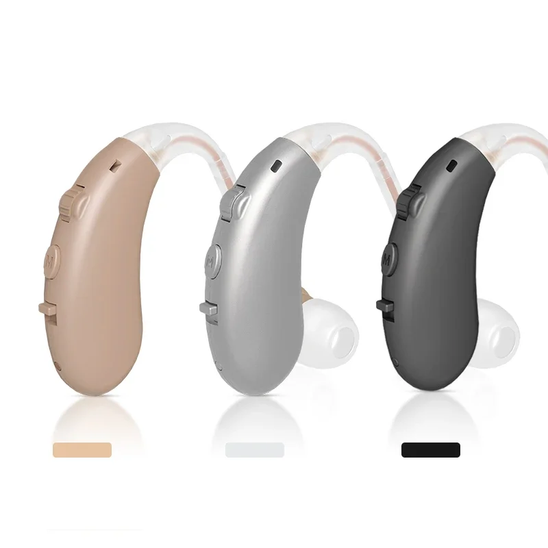 

Popular Mini Beige ABS Rechargeable aparatos auditivos Easy to Use BTE & CIC Devices Hearing Aids for Seniors Deaf Aid