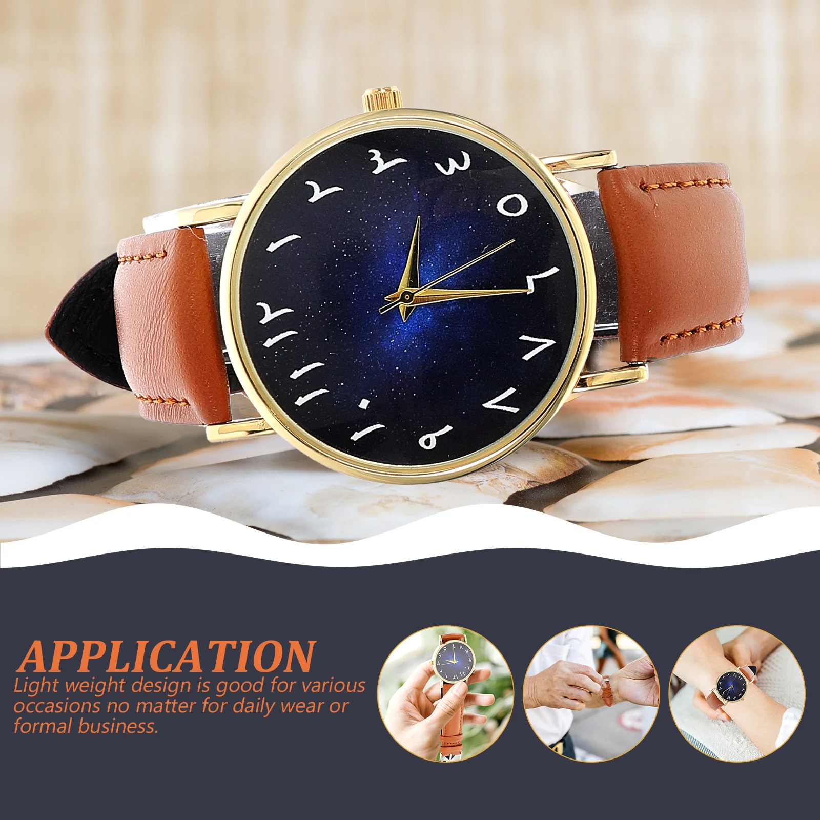 

Exquisite Watch Adults nament Leisure s Comfortable Strap Adjustable Size Fit Beautiful Appearance Lightweight Design