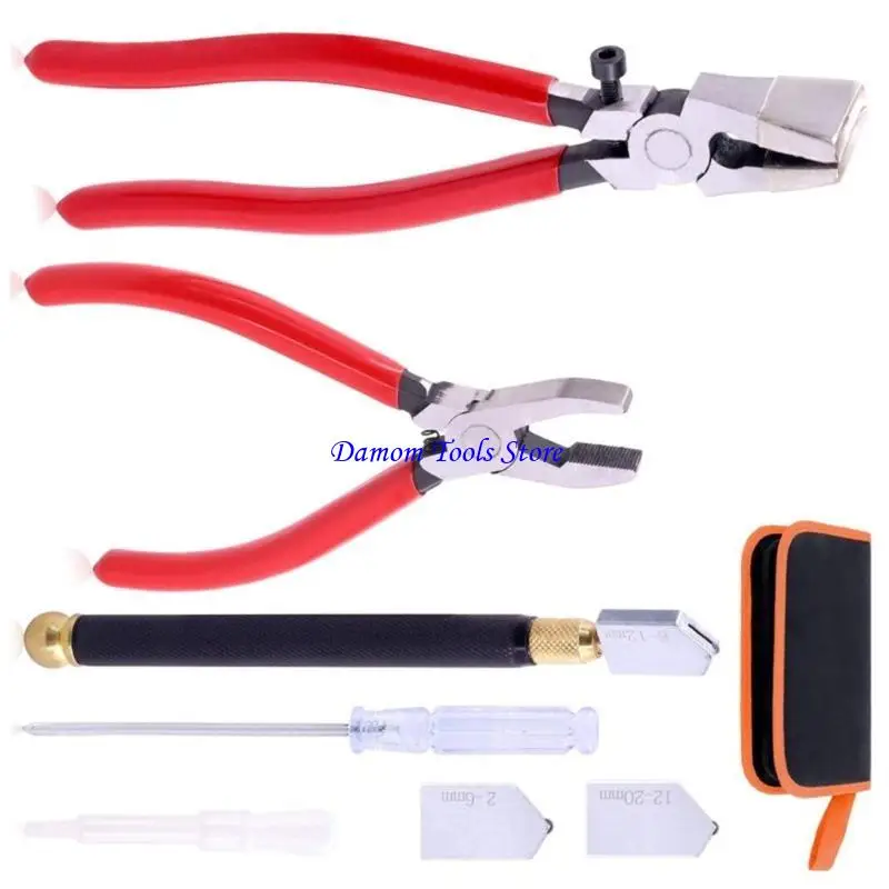

57BE Glass Cutter Upgraded Glass Cutting Tool Pencil Oil Feed Metal Tip Glass