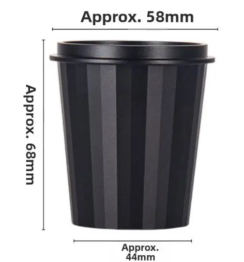 1 Piece Aluminum Coffee Dosing Funnel Ring For Espresso Portafilter Grounds Receiver Tool Black Silver Kitchen Accessory