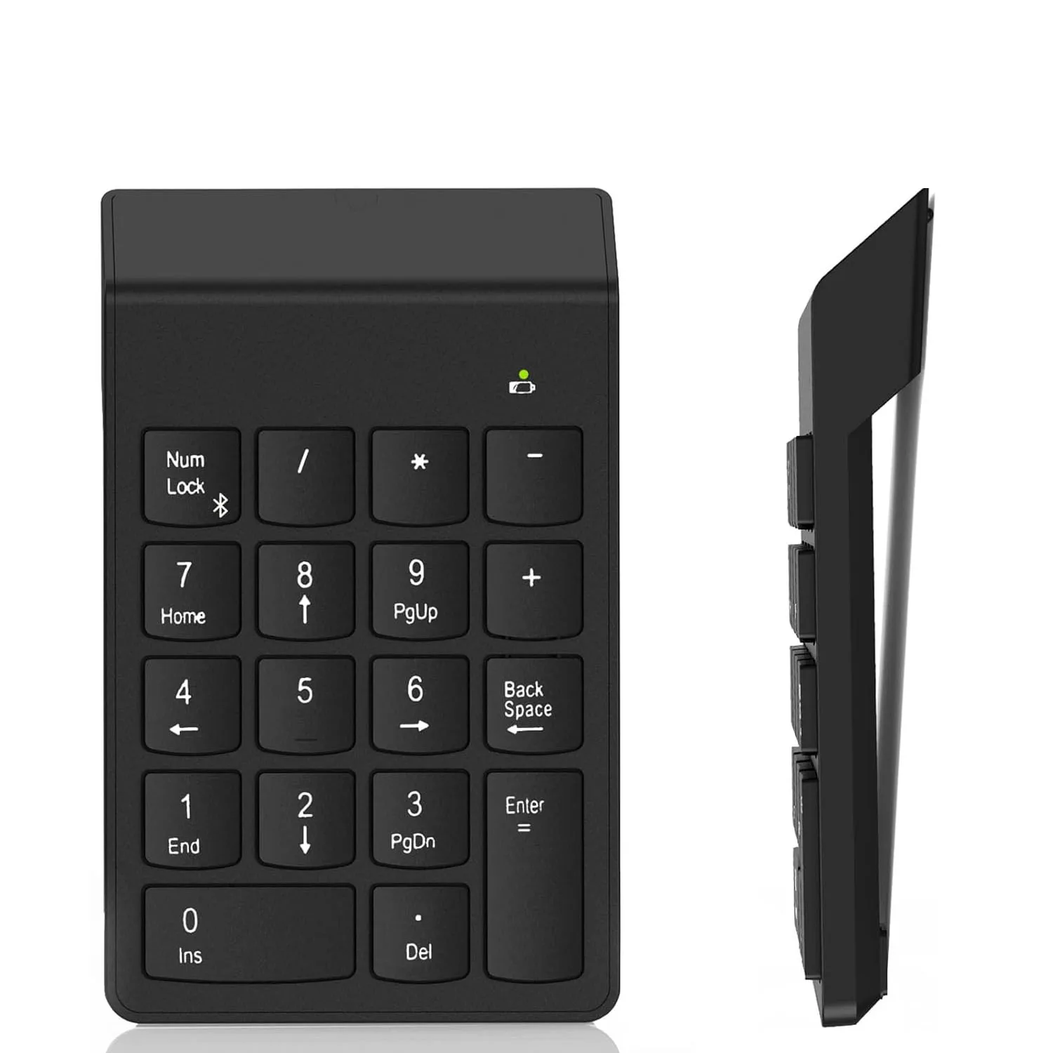 Teclado numérico inalámbrico Mini portátil 18 teclas 2,4 G Receptor USB Teclado numérico de contabilidad financiera para computadora portátil, PC, escritorio