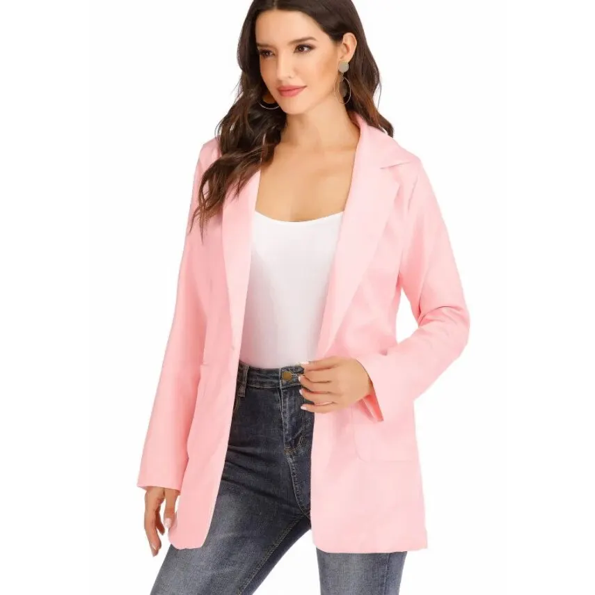 Plus Size Blazer Odzież damska Casual Cardigan Jesienno-zimowy płaszcz Solidny duży płaszcz z klapami Grace Fashion Odzież wierzchnia