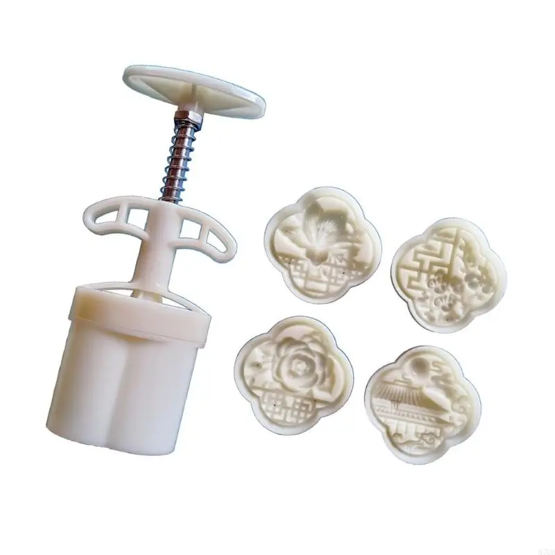 97QD Traditional Chinese Pattern Mooncakes Molds Professional Bakery Tool for Baking Enthusiasts and Professional Pastry Cook