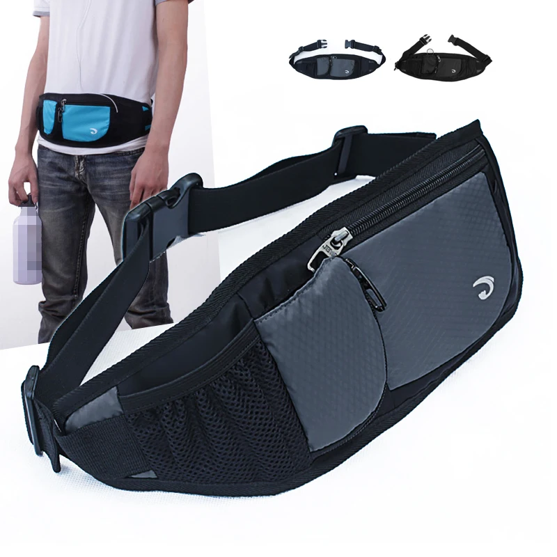 Unisex Waterproof Nylon Hip Belt  Running Chest Bag Cell/Mobile Phone Case Cover Purse Travel Water Bottle Waist Pack Bags