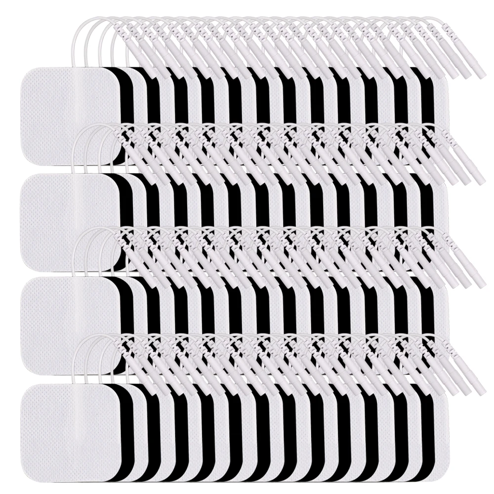 Electrode Pads 4×4cm/5×5cm TENS Massager Electrodes Patch Non-woven Fabric for Pulse Acupuncture EMS Muscle Stimulator Sticker