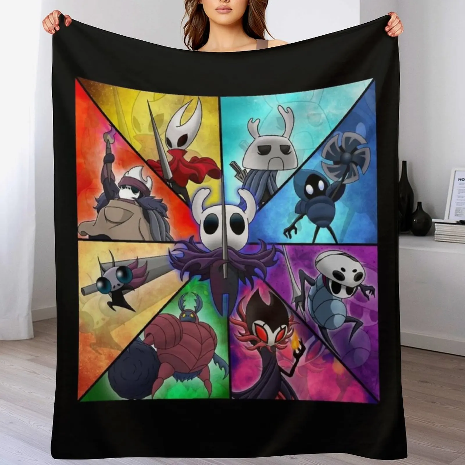 

Hollow Knight Throw Blanket Cute for sofa Comforter Sofa Blankets