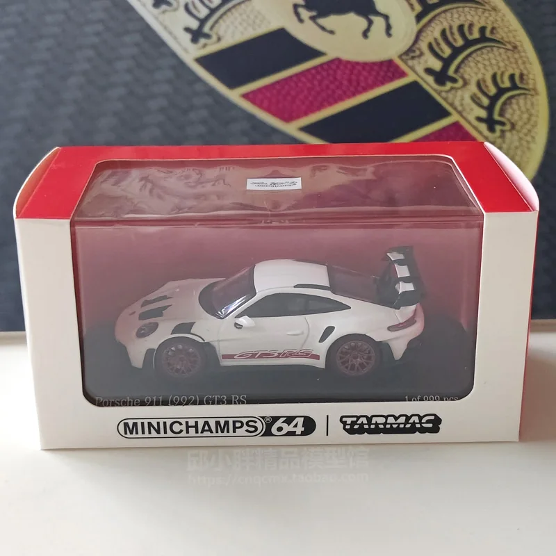 Diecast 1/64 Scale Porsche 911 992 GT3RS Car Model Simulation Porsche Alloy Racing Car Model Gifts Ornament Toys for Children