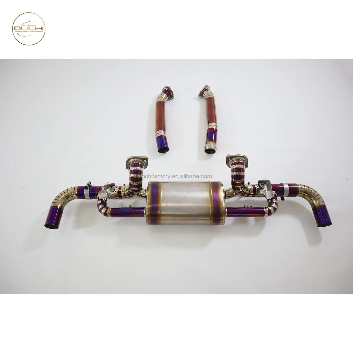 

OUCHI Titanium Alloy Exhaust Catback For Aston Martin Vantage 2018-2022 4.0T V8 With Muffler Valves Auto Performance Pipes