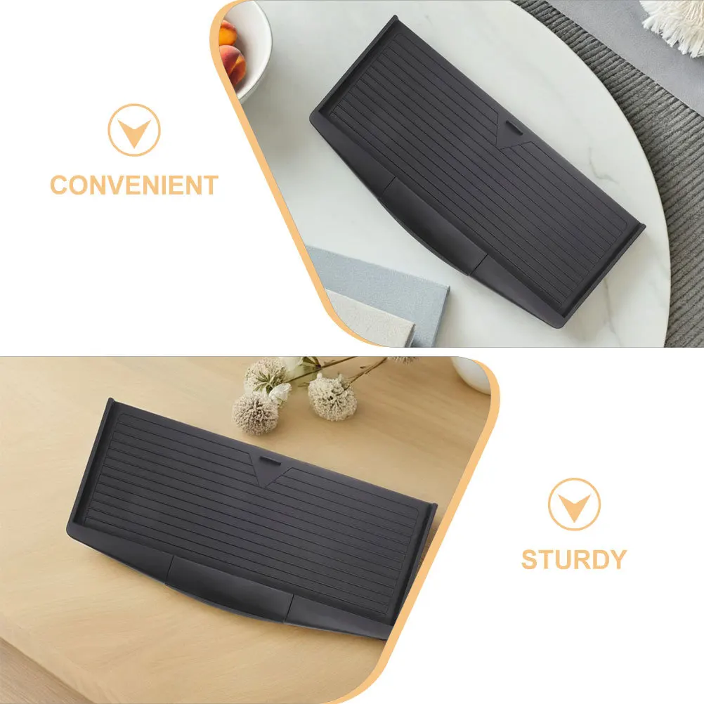 صينية لوحة مفاتيح قابلة للتعديل تحت المكتب، حامل لوحة مفاتيح الكمبيوتر مع منصة ماوس ودرج تخزين مريح