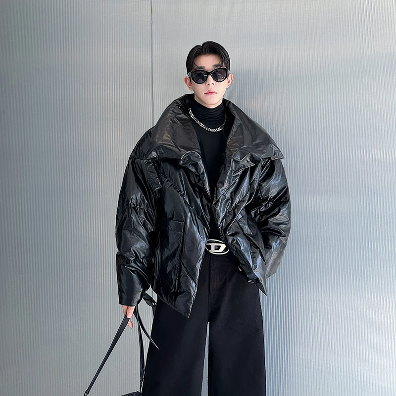 

Новая зимняя мужская пуховая куртка свободного кроя с большим воротником, теплая, модная, для повседневной носки, с эффектом премиум-класса.