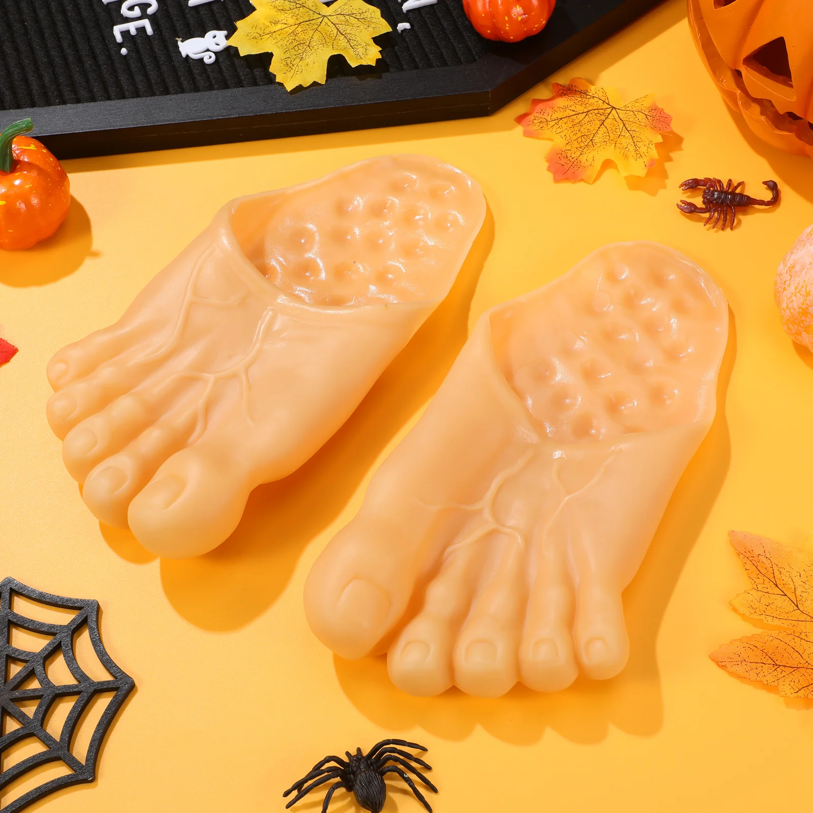 

Тапочки цвета кожи на Хэллоуин, креативный костюм для косплея, маскарадный реквизит, случайные принадлежности для ногтей на Хэллоуин