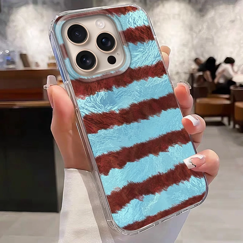 Funda de teléfono Retro con empalme de leopardo para Apple iPhone 16 15 14 13 Pro Max 16e 12 11 7 8 Plus XR X XS SE 2020 2022 Funda Coque