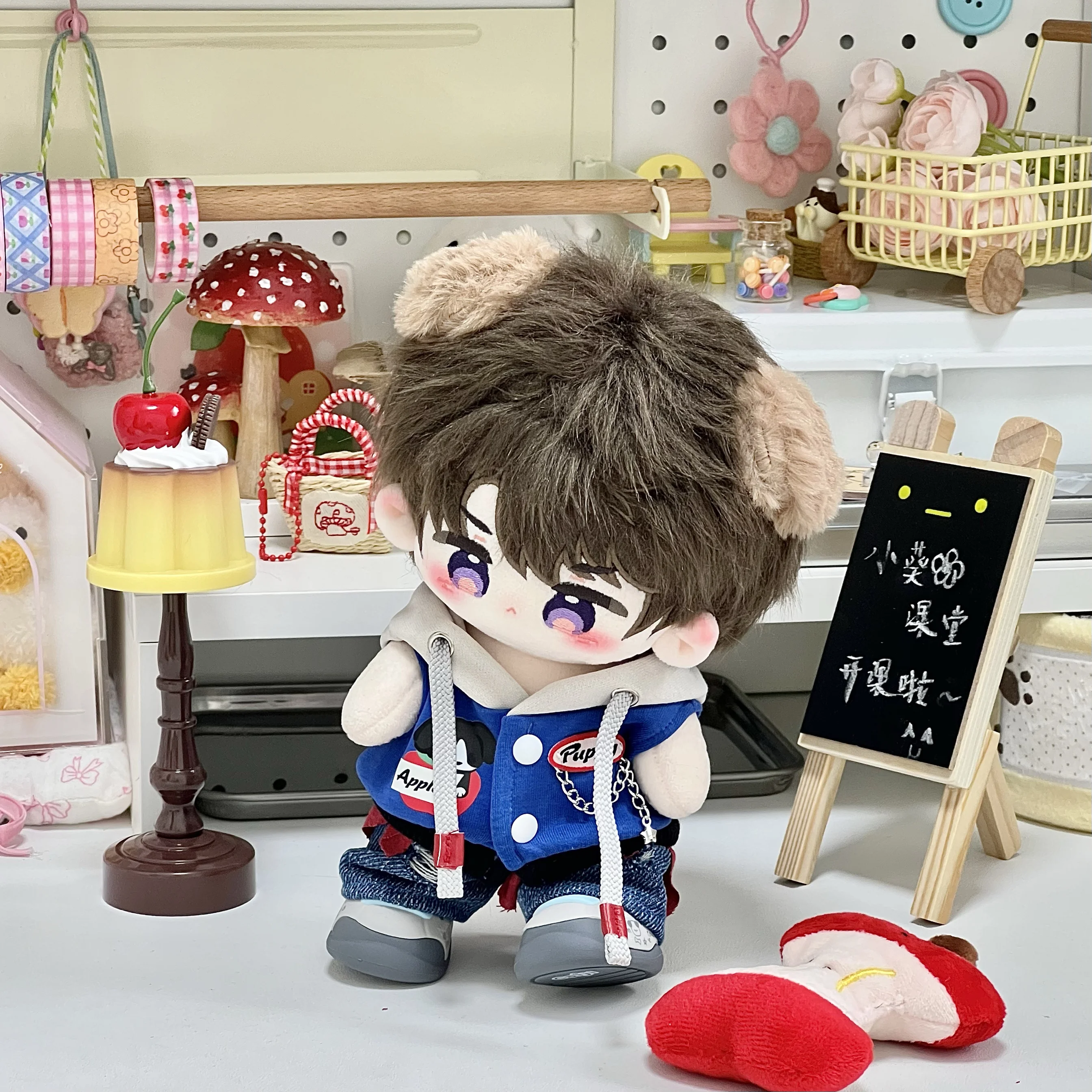 Apple Puppy Cotton Doll 20/25cm Original Dress Set Cute Cool Baseball Uniform Fashion Doll Clothes Change Clothes