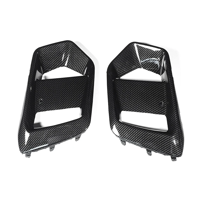 

For Ford Focus RS 2015-2018 Car Exterior Parts Fog Lights Frame Fog Lamp Covers Foglight Grille Carbon Fiber Look