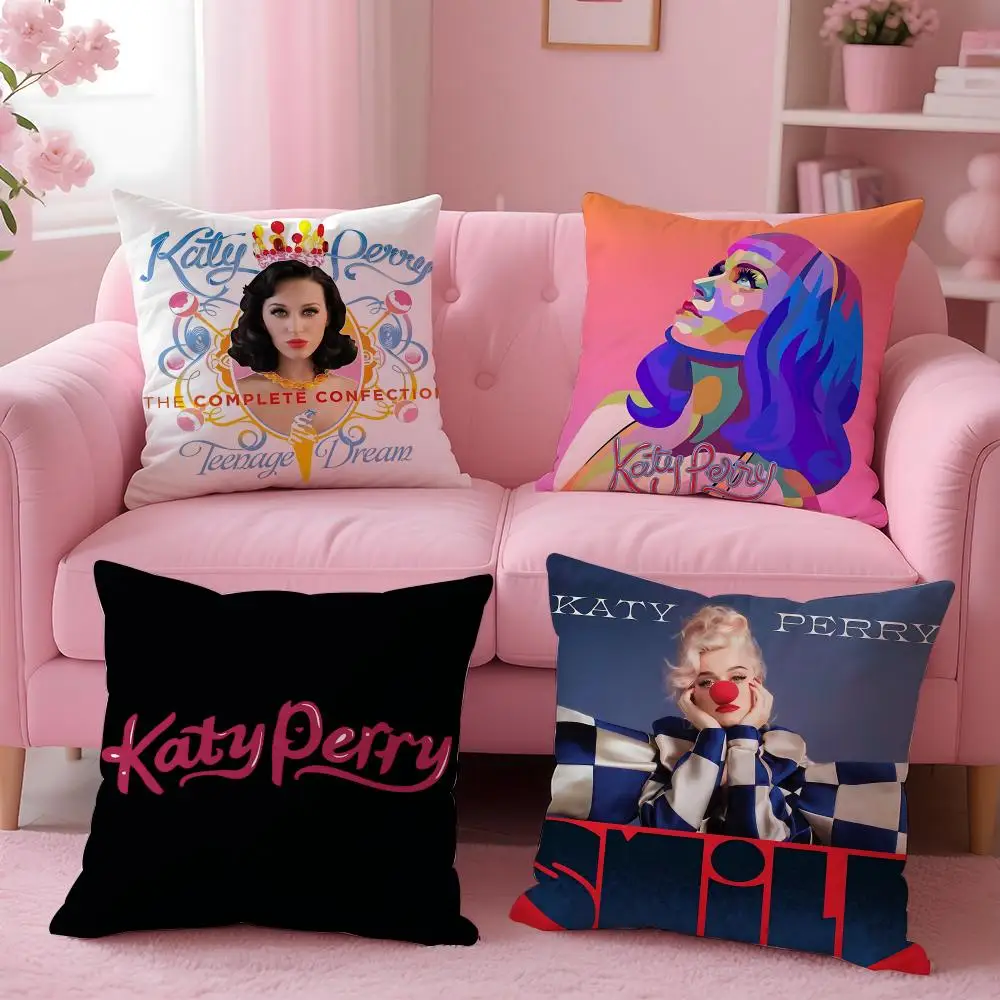 singer - Katy Perry Cushion Cover Cushion Cover Set 4Pcs 50x50 45x45 40x40 Pillowcase Decorative Sofa Home Decor