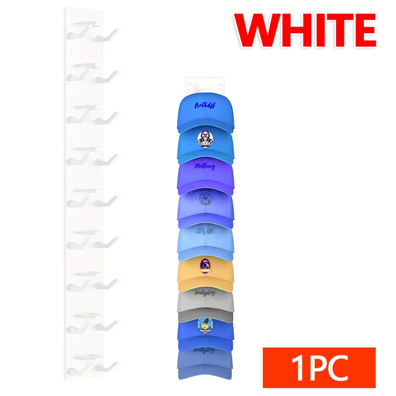 2026 Nieuwe Baseball Cap Rack Wandmontage Hoed Organizer Opslag Hanger voor Deur Kast Multifunctionele Cap Houder Display