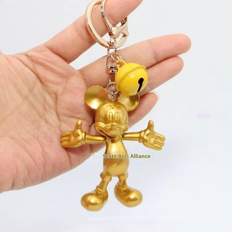 Mickey Mouse Pluto Kawaii Pvc Model Car Keychain Cartoon Action Figure Bag Accessories Pendant Diy Handmade Exquisite Ornaments