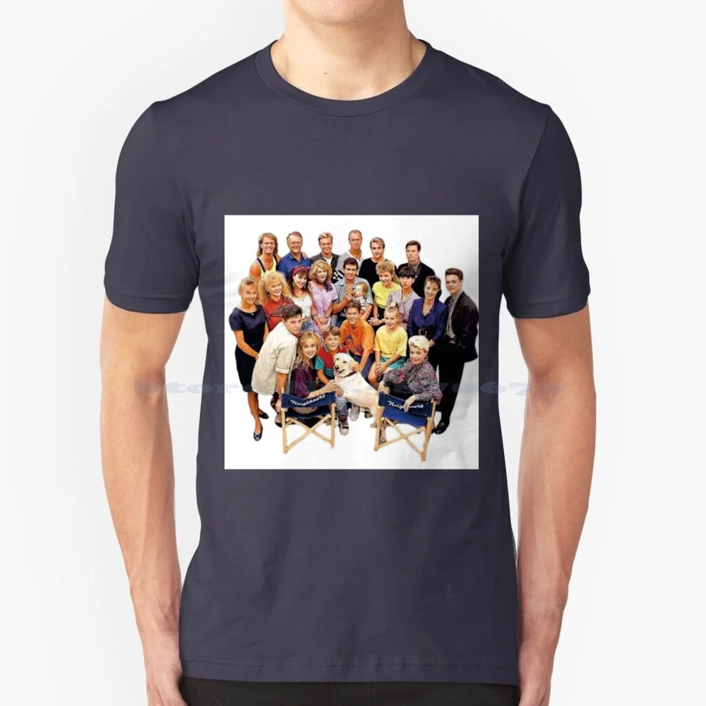 Big Family T Shirt 100% Cotton Tee Ramsay Street Erinsborough Neighbors Neighbours Soap Opera Robinson Reg Watson 2seven Seven